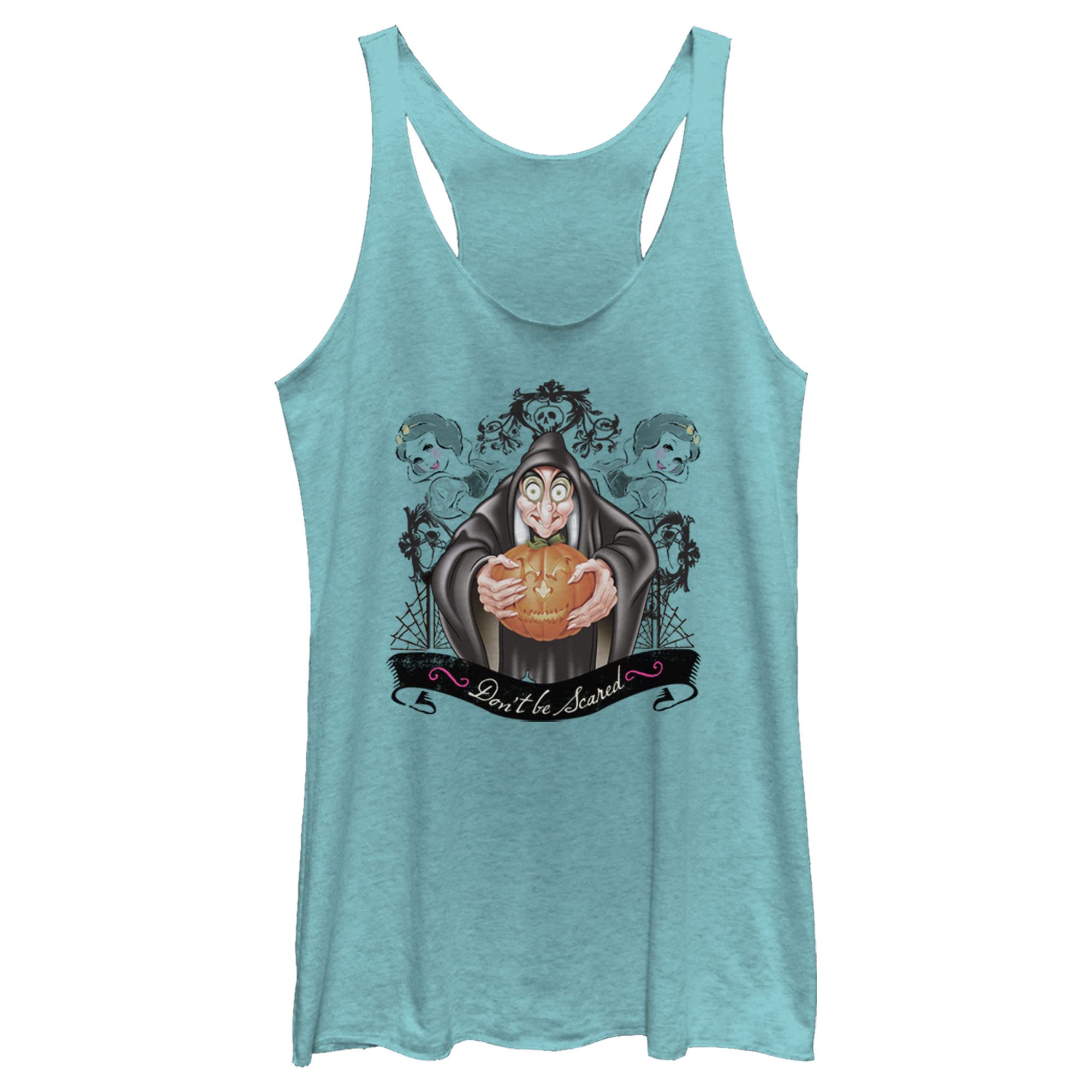 Disney Princess Women's Tri-Blend Racerback Layering Tank Top - Soft Breathable Comfort Fit for Casual Wear, Workouts & Everyday Fashion