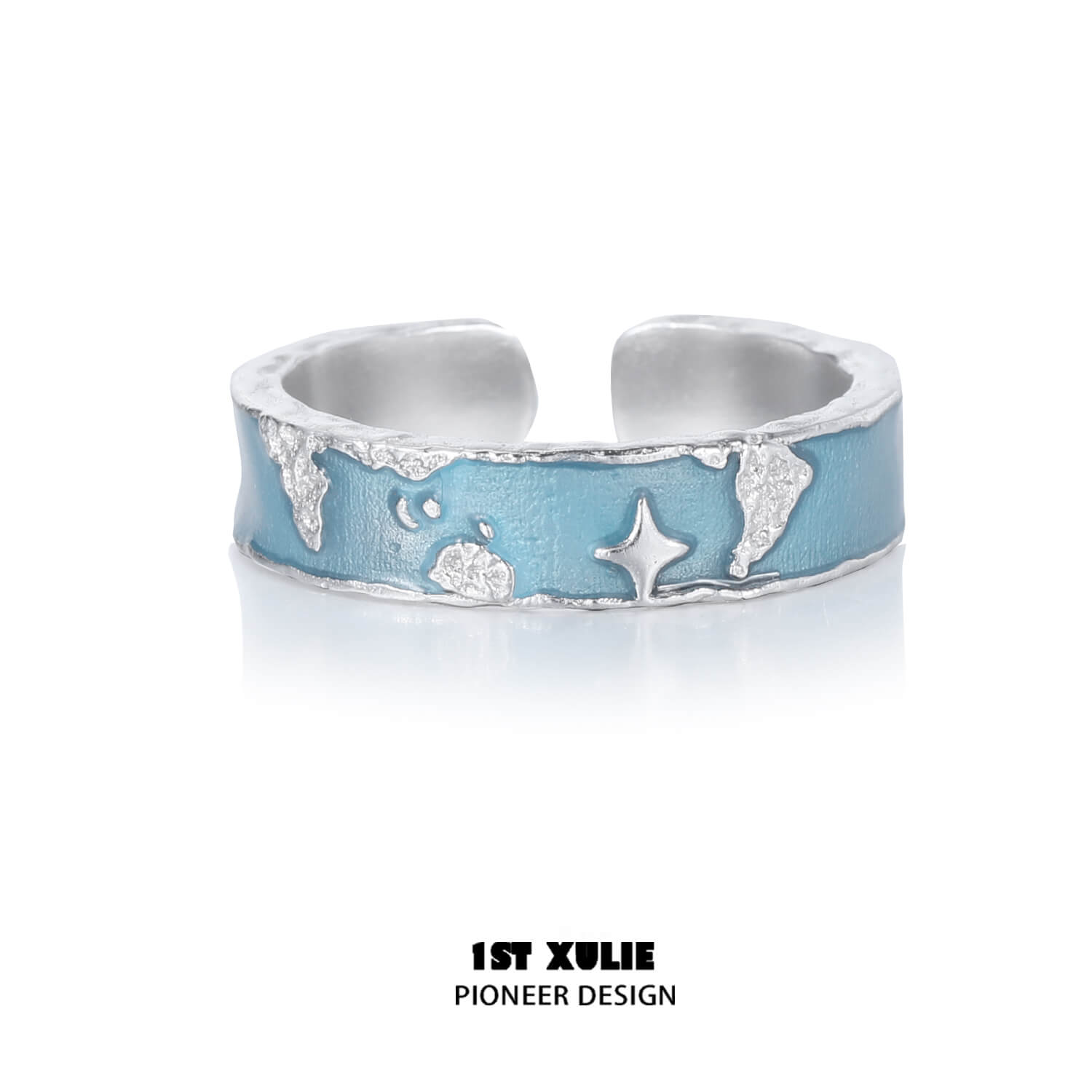 S925 Sterling Silver World Map Couple Rings - Matching Love Rings for Couples, Anniversary Gifts, Wedding Bands - Perfect for Travel Lovers & Romantic Getaways