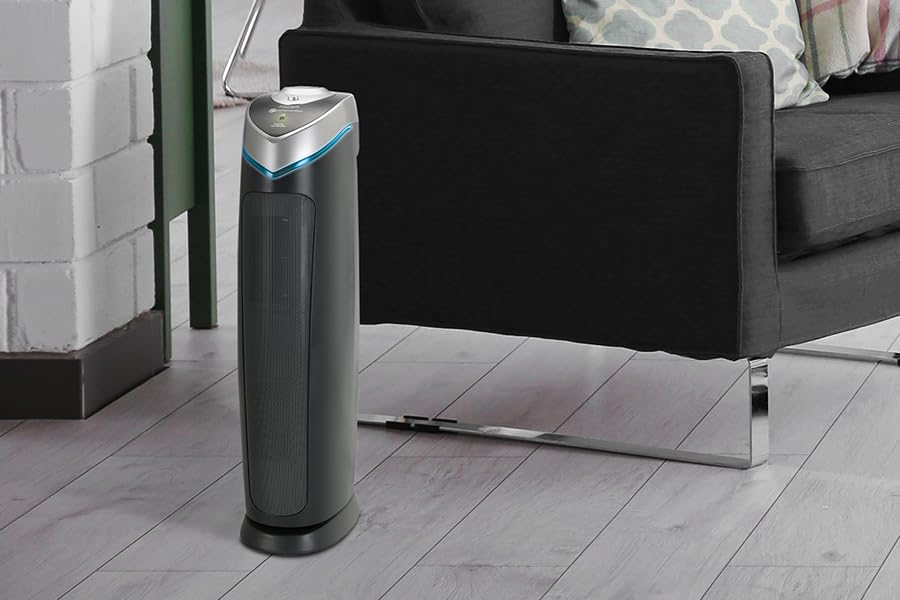 GermGuardian AC5000E 3-in-1 HEPA Air Purifier for Large Rooms up to 915 Sq Ft - UV-C Light, Odor Elimination, 28