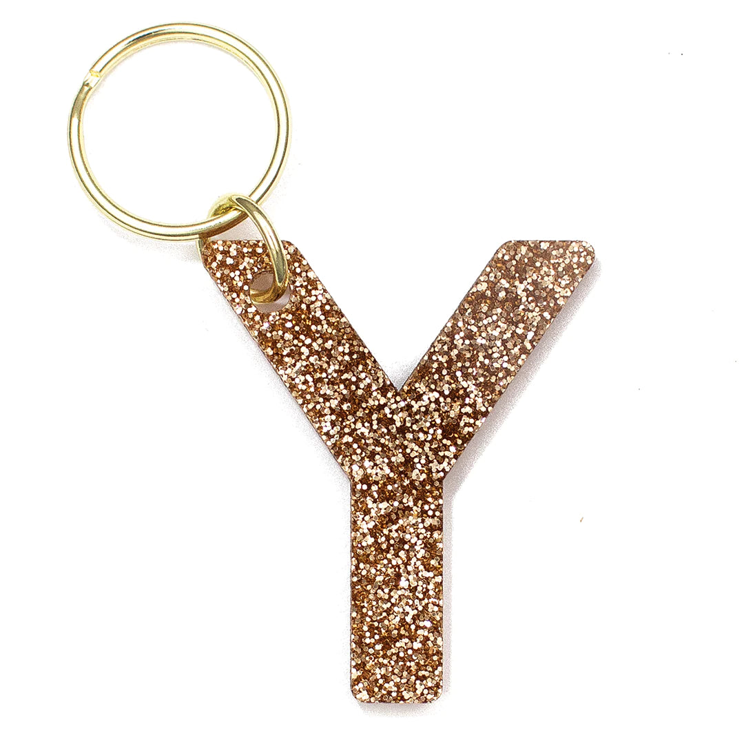 Custom Glitter Letter Keychain - Personalized Initial Keyring for Women, Men, Teens - Great for Backpacks, Gifts, and Party Favors | Durable & Stylish Accessory for Everyday Use
