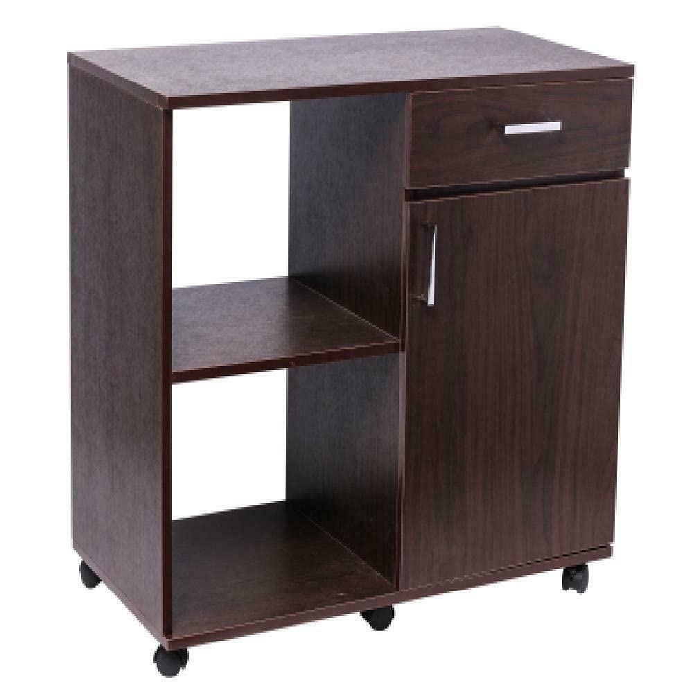 ALIDAM Vertical File Cabinet - Wooden Office Filing Cabinet with Wheels & Storage, Printer Stand for Home & Office Organization - Perfect for Documents, Supplies & Workspace Storage