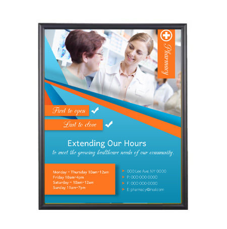 24x32 Poster Frame - SwingFrame Wide Face Display for Art, Photos & Posters - Perfect for Home, Office & Gallery Decor