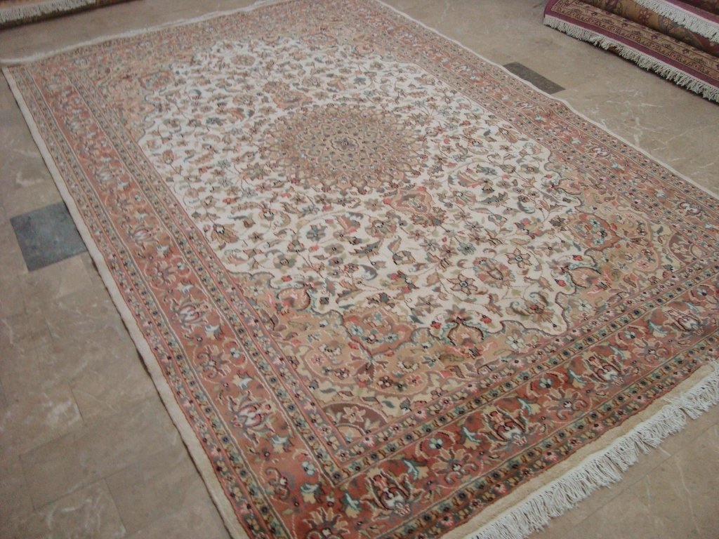 AL AHMEDANI LINEN Hand Knotted Area Rug - Premium Handmade Linen Rug for Living Room, Bedroom & Home Decor