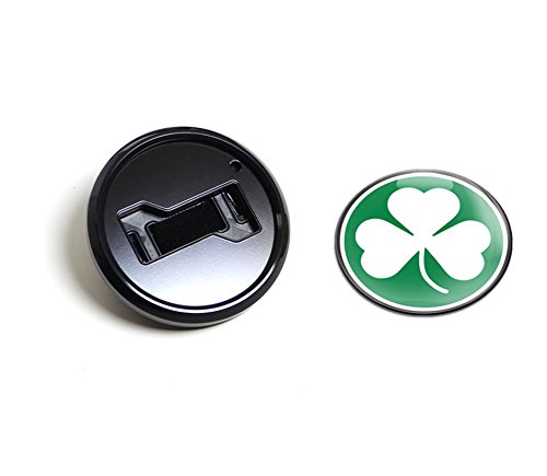 BKC031 Shamrock Magnetic Black Grill Badge Holder Combo - Universal Fit, No Tools Required, Weatherproof & Car Wash Safe - Perfect for Jeep, Truck & SUV Customization