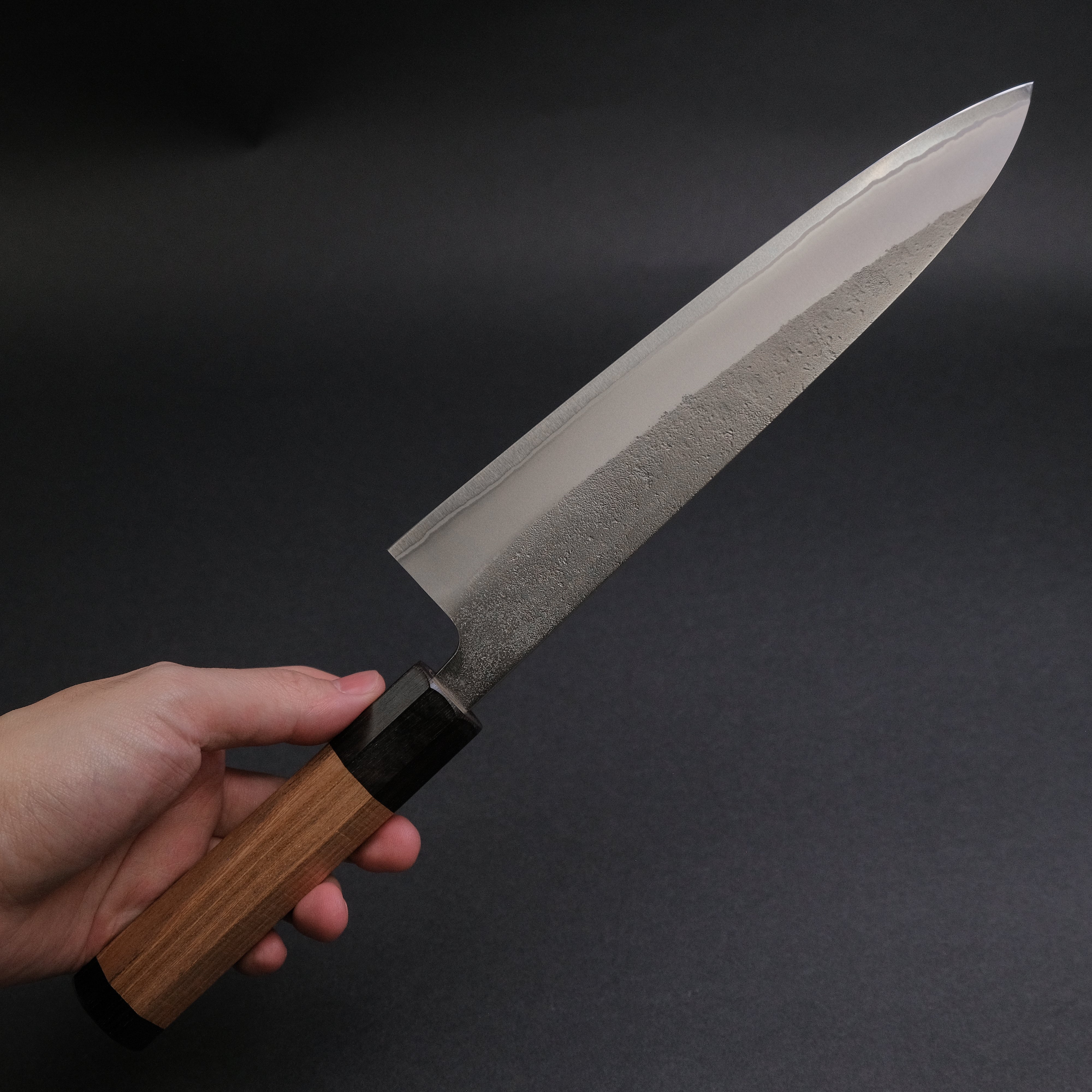 Yoshikane White #2 Nashiji Gyuto 210mm Japanese Chef Knife with Enju Wood Handle - Perfect for Sushi, Meat Cutting & Professional Kitchen Use