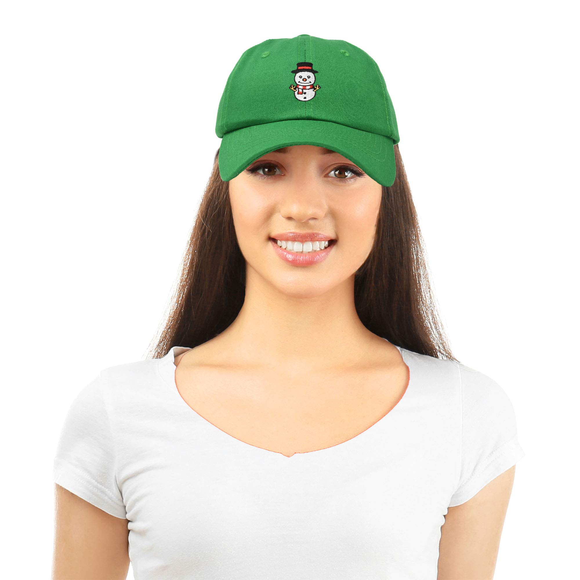 DALIX Cute Snowman Hat for Women - Winter Baseball Cap with Embroidery - Perfect for Christmas, Holiday Parties & Outdoor Activities