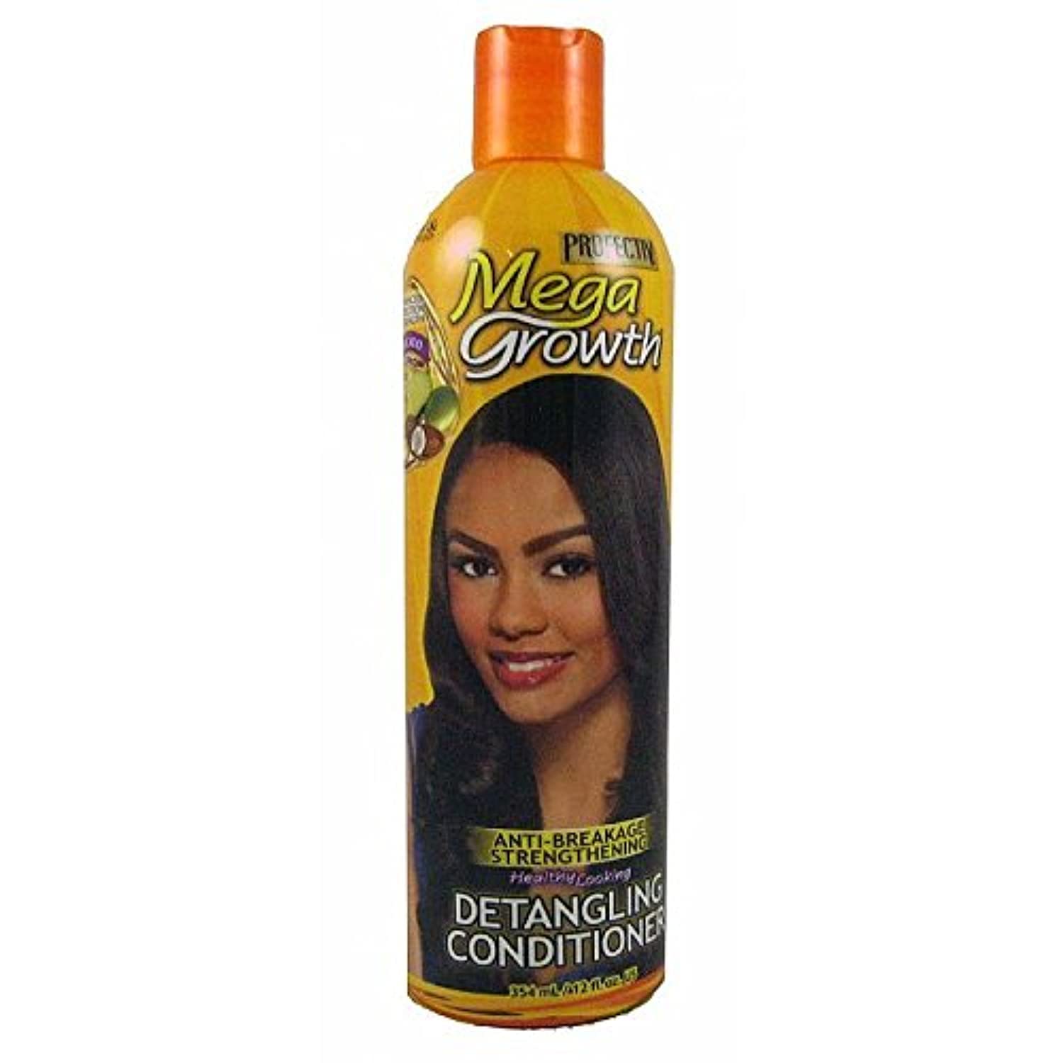 Profectiv Mega Growth Detangling Conditioner 354ml - Deep Nourishing Hair Treatment for Natural, Curly & Relaxed Hair - Salon Quality Leave-In Conditioner for Frizz Control & Hair Growth - Perfect for Daily Use & Damaged Hair Repair
