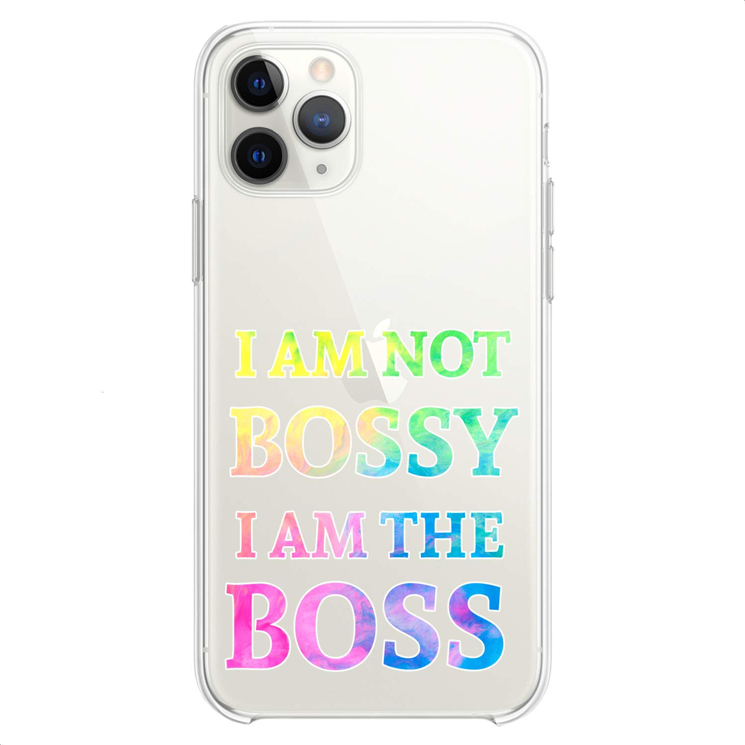 Premium TPU Phone Case for iPhone 16/15/14/13/12/11 Pro Max/Plus/Mini/XS/XR/X/8+/7/6/5/SE - Flexible Silicone Cover with Cute Boss Quote Print, Slim Colorful Design - Perfect for Women, Office Use & Everyday Protection