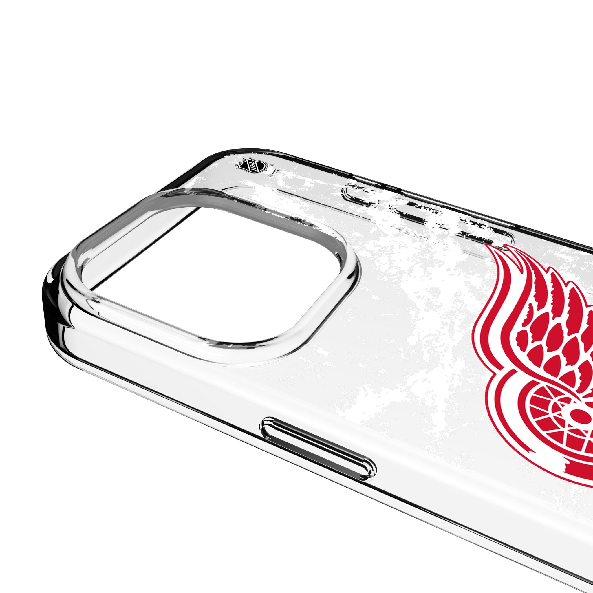 Detroit Red Wings Ice Stripe Clear iPhone Case for Apple iPhone 14 13 12 11 Pro Max XR XS - Durable Protective Cover with Team Logo - Perfect for Hockey Fans & Game Days