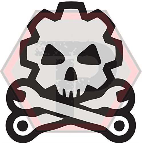 Tactical Penguin 2-Pack Death Mechanic Vinyl Stencils for DIY Spray Painting - Perfect for Cerakote, Gunkote & Duracoat High Heat Oven-Cured Coatings | Great for Gun Magazines, DIY Projects & Custom Paint Jobs