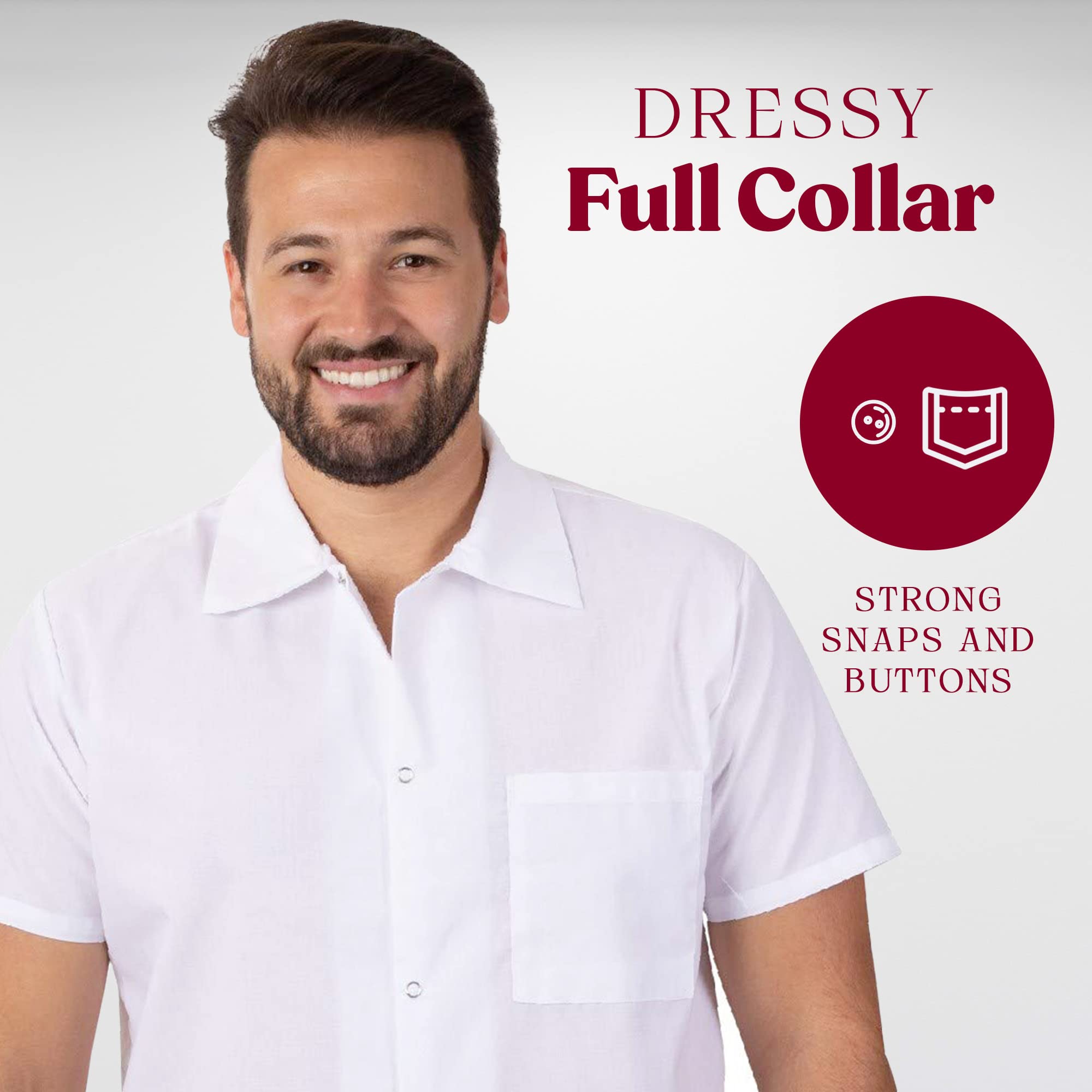 Professional Chef Shirts White Bulk Packs - 10 Pack Cotton Kitchen Uniforms for Restaurant & Catering Staff - Perfect for Cooking, Baking & Food Service