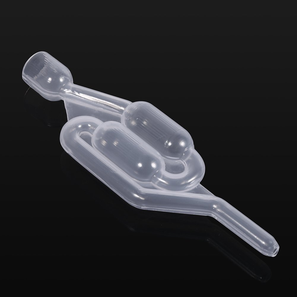 S Shape Twin Bubble Airlock - One Way Exhaust Valve for Homebrew Fermentation | Perfect for Wine, Beer, Mead & Kombucha Making | Essential Brewing Equipment for Home Brewers & Craft Beer Enthusiasts