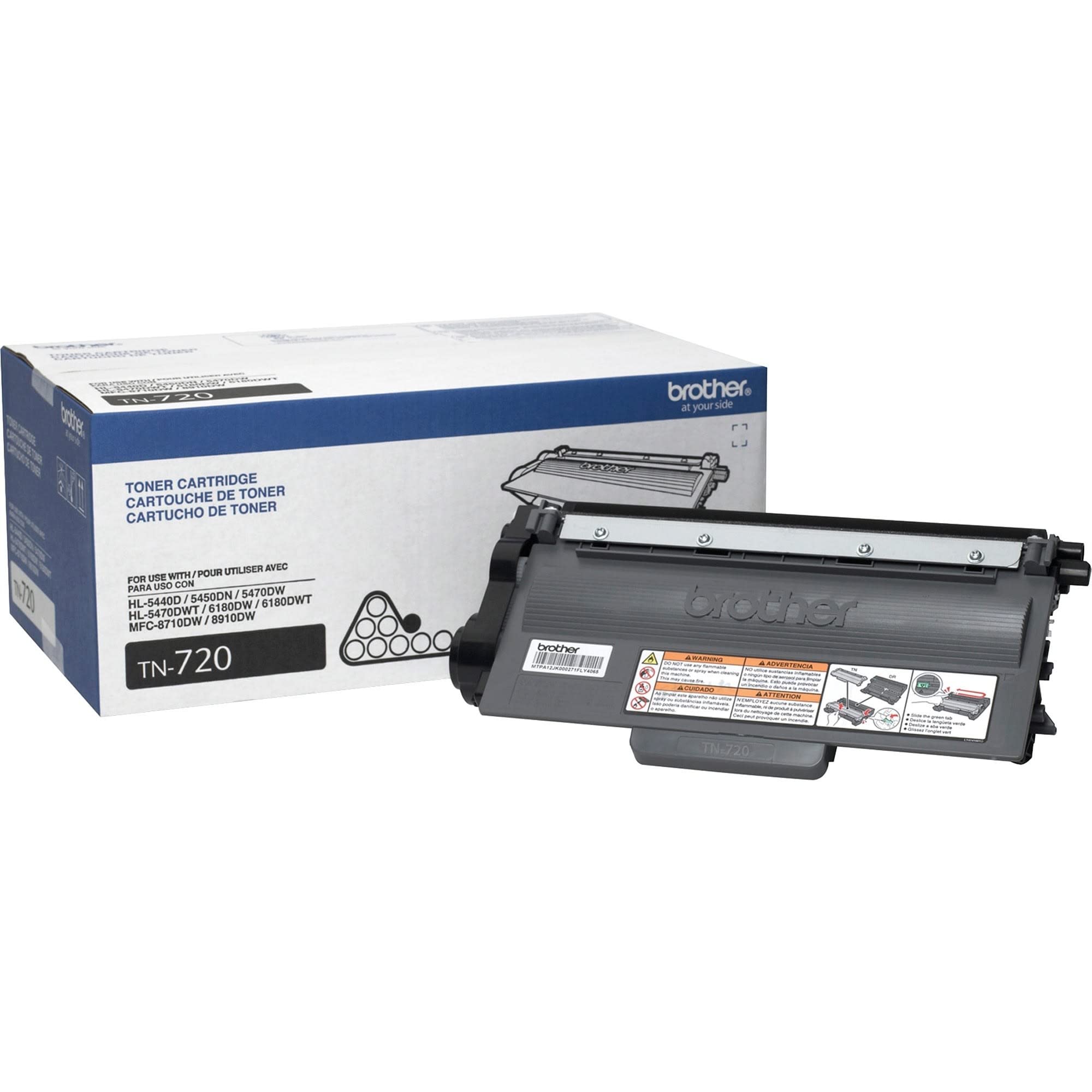 Brother TN720 Black Toner Cartridge - High Yield Replacement for Brother Printers | Perfect for Home, Office & Small Business Printing Needs