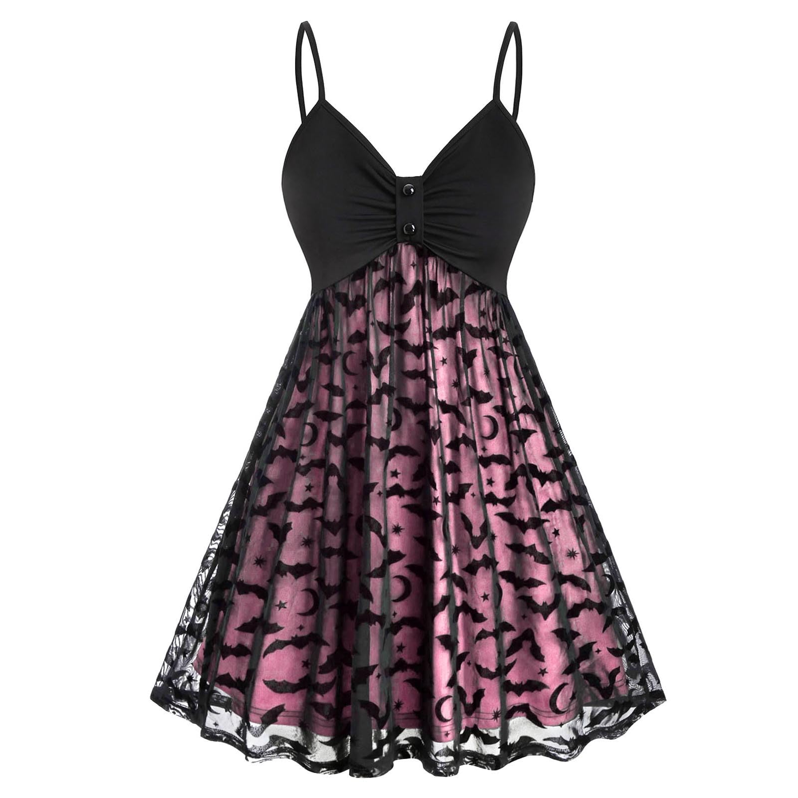 Gothic Punk Dress for Women - Vintage Halloween Party Costume, Irregular Hem Cocktail Dress for Goth Festival & Night Out | Perfect for Halloween, Cosplay, Nightclubs & Themed Parties