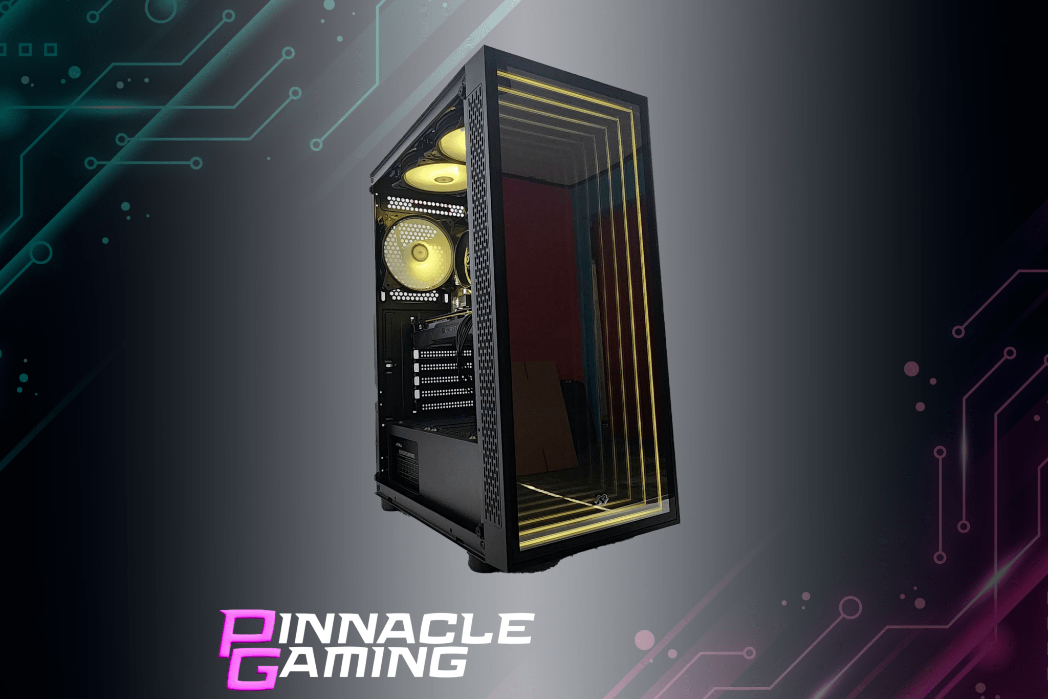 Custom Gaming PC - AMD Ryzen 5 Processor, RX 580 8GB GPU, 500GB SSD, 8GB DDR4 RAM (Black) - Perfect for Esports, Streaming & High-Performance Gaming