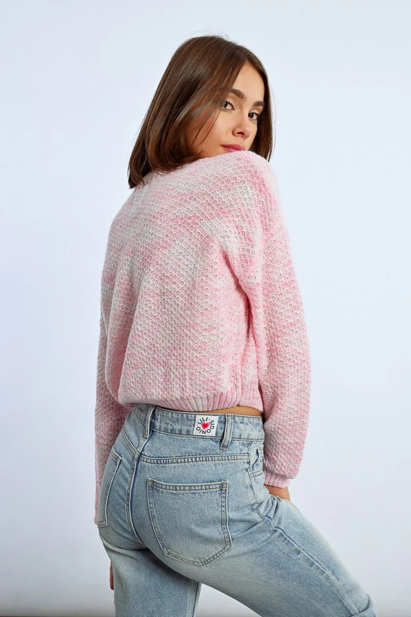 Cropped Knit Cardigan for Women - Light Pink Sweater | Soft & Cozy Open Front Cover-Up | Perfect for Layering, Casual Outfits & Fall Fashion