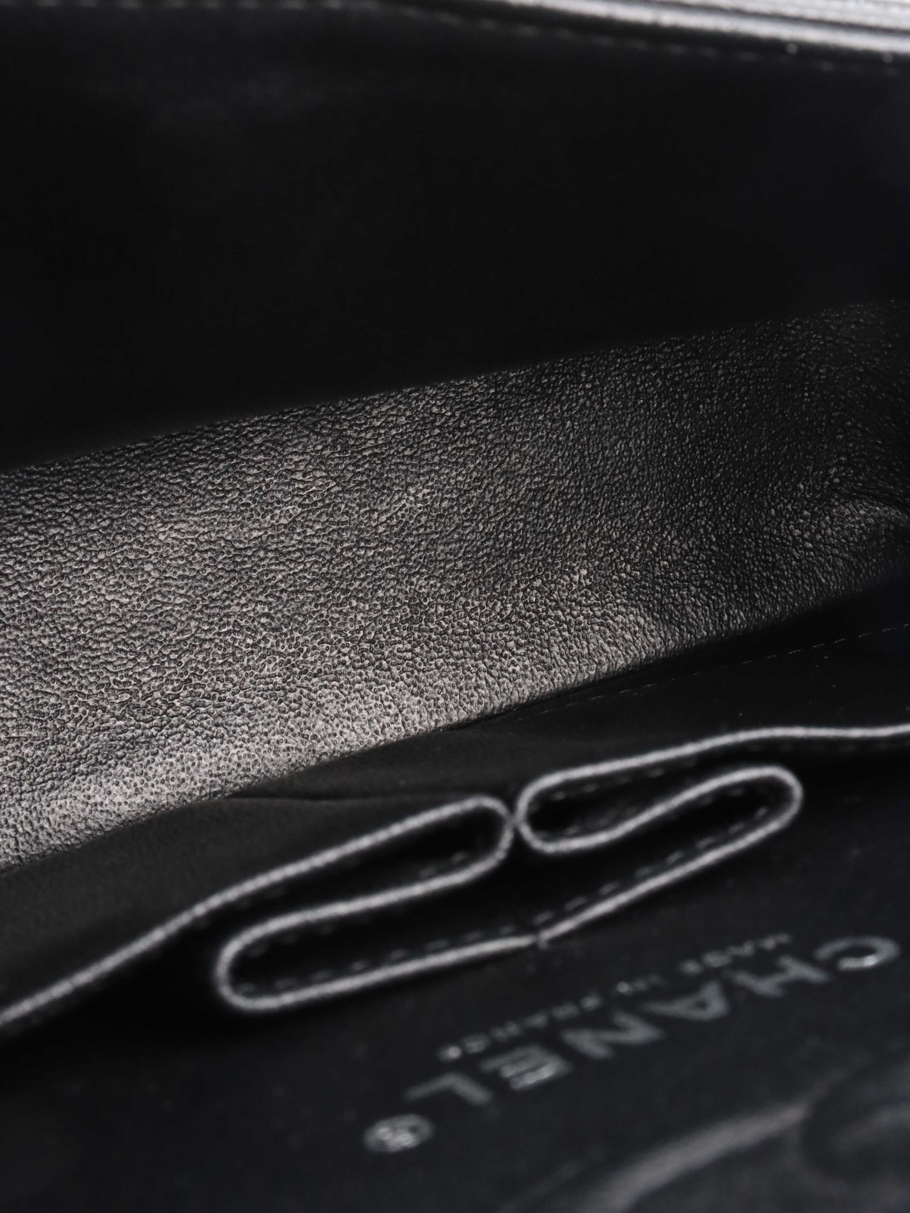 Chanel Small Black Iridescent Caviar Classic Flap Bag with Silver Hardware - Luxury Crossbody Purse for Women, Perfect for Evening Events & Date Nights