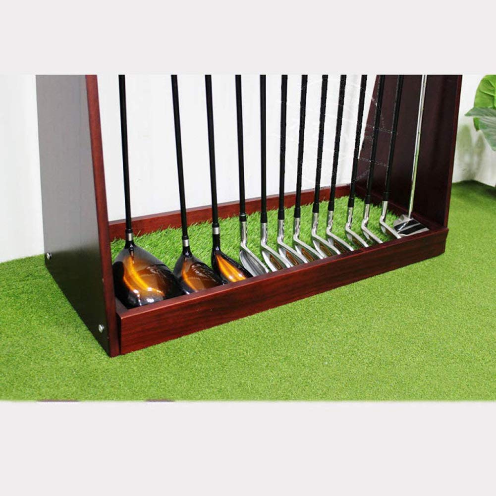 Premium Solid Wood Golf Club Organizer - Wall Mounted Golf Club Display Stand Rack with 6 Slots - Perfect Golf Accessories for Home, Office & Man Cave Decor - Ideal Gift for Golf Lovers & Enthusiasts