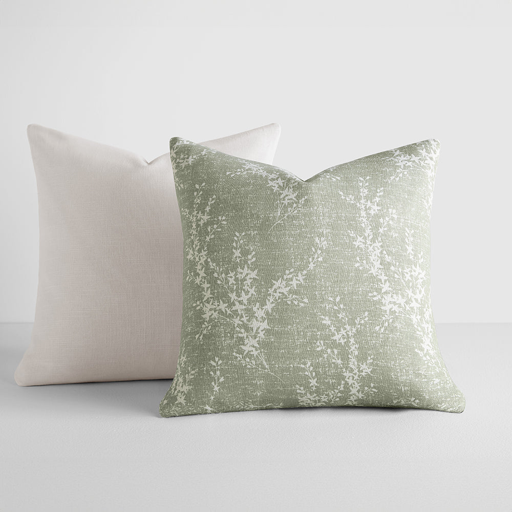 2 Pack Willow Décor Throw Pillows - Soft Bohemian Cushion Covers for Sofa, Bed & Home Decor - Perfect for Living Room, Bedroom & Cozy Spaces