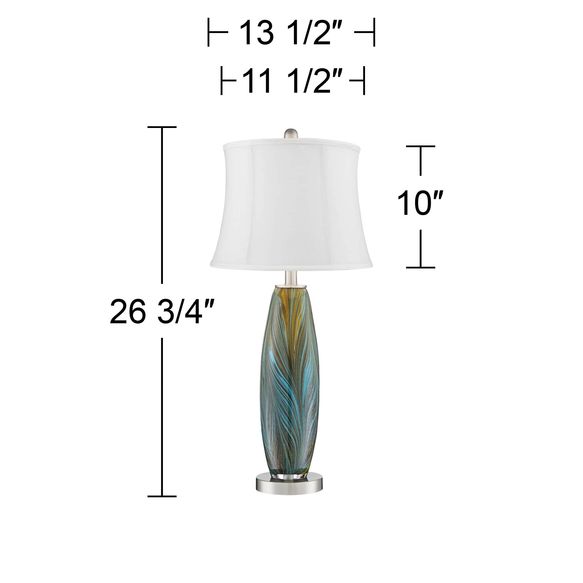 360 Lighting Azure Modern Table Lamps Set of 2 - 26.75