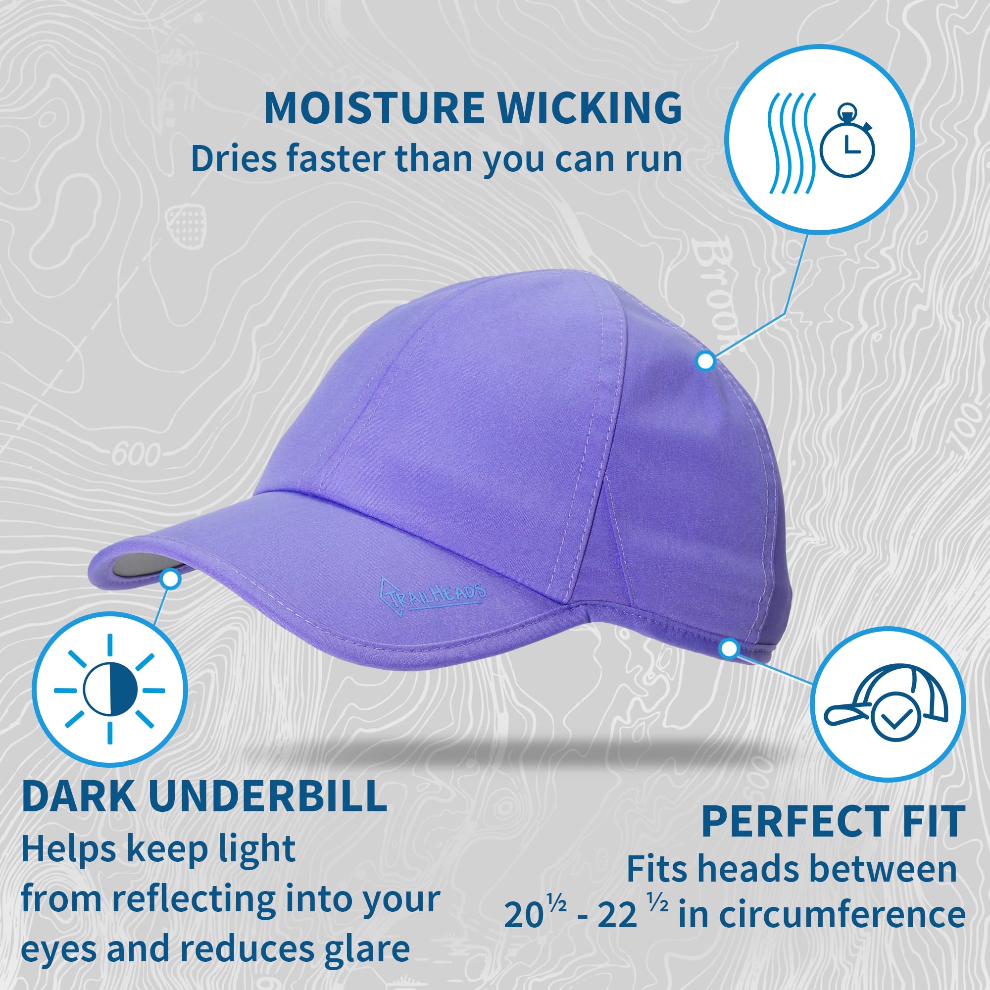 UV Protection Running Hats for Women - 50+ UPF Sun Hat for Outdoor Sports, Tennis, Golf & Workout - Lightweight Breathable Baseball Cap for Summer, Hiking & Gym Activities