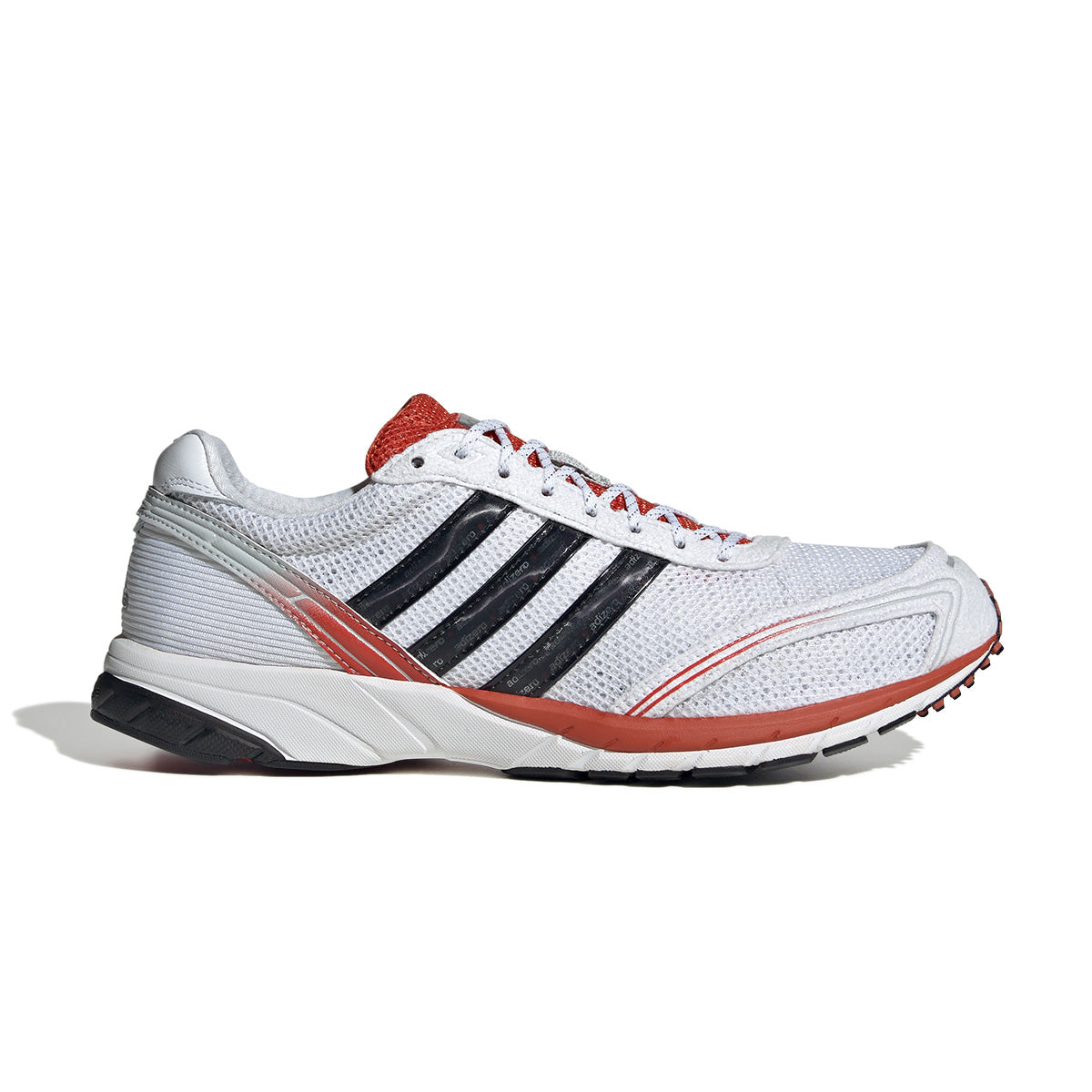 Adizero Adios OG Running Shoes - White & Red Colorway - Lightweight & Breathable for Marathon Training & Road Racing