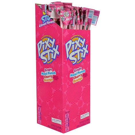 Giant Pixy Stix® 85 Count Candy - Bulk Fun Size Powder Candy Sticks for Parties, Halloween Treats & Kids Snacks