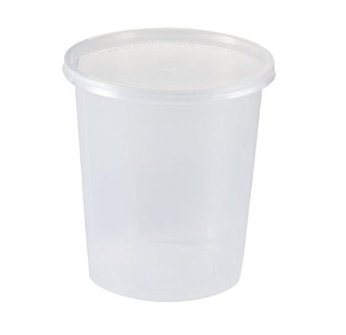 SafePro 32HD - 32 Oz Clear Plastic Food Storage Containers with Lids, BPA-Free Microwave Safe Deli Containers (Case of 100) - Perfect for Meal Prep, Restaurant Takeout & Leftovers Storage