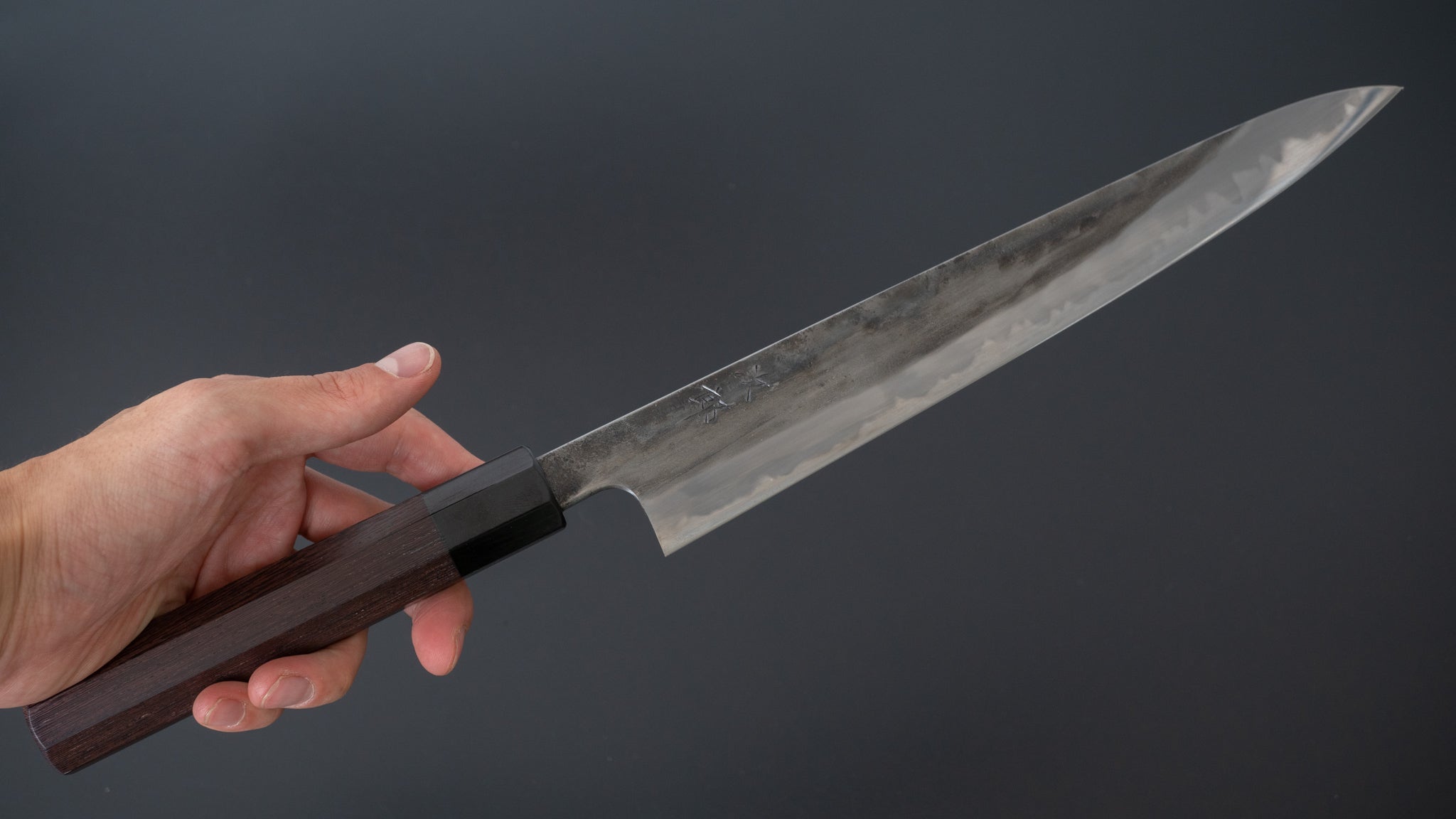 Premium Jiro Tsuchime Sujihiki 240mm Japanese Slicing Knife - Taihei Tagayasan Handle (#140) - Perfect for Sushi, Sashimi & Meat Carving