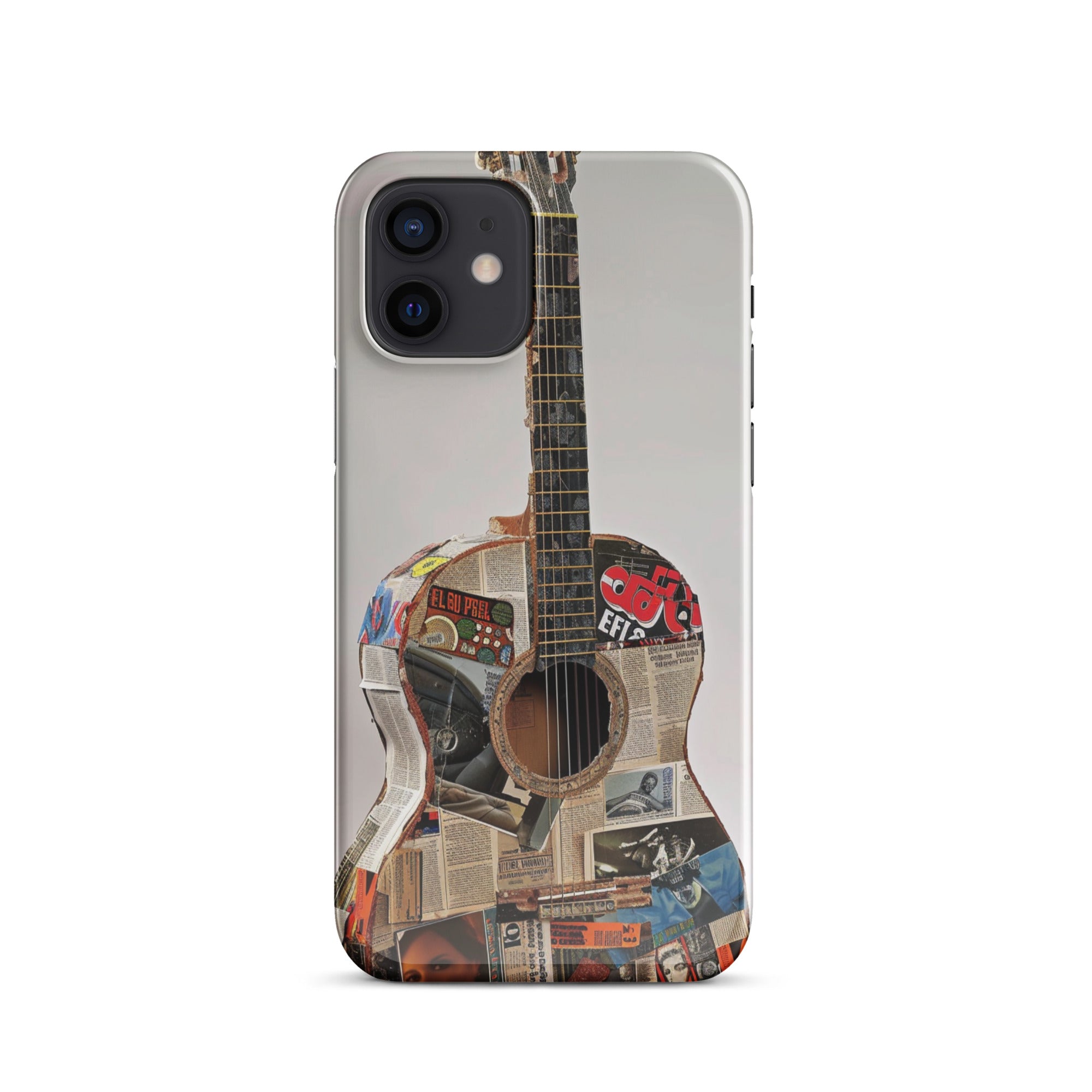 Durable Guitar Snap Case for iPhone 14/13/12/11 Pro Max - Shockproof Protective Phone Cover with Stylish Guitar Design - Perfect for Musicians, Guitar Lovers & Music Festival Goers