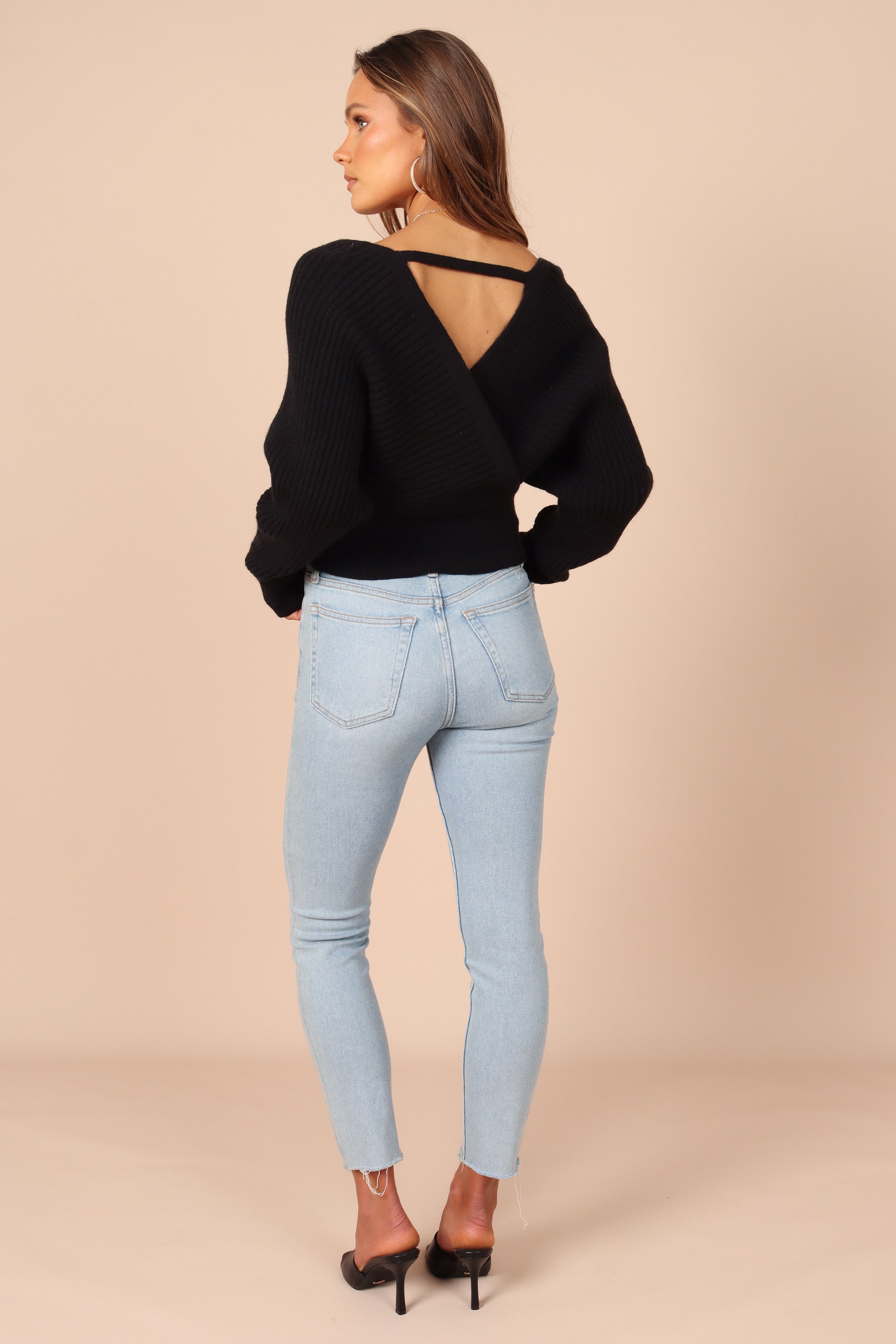 Hilary Knit Sweater for Women - Soft & Cozy Black Pullover | Perfect for Fall & Winter Outfits, Casual Wear & Office Style