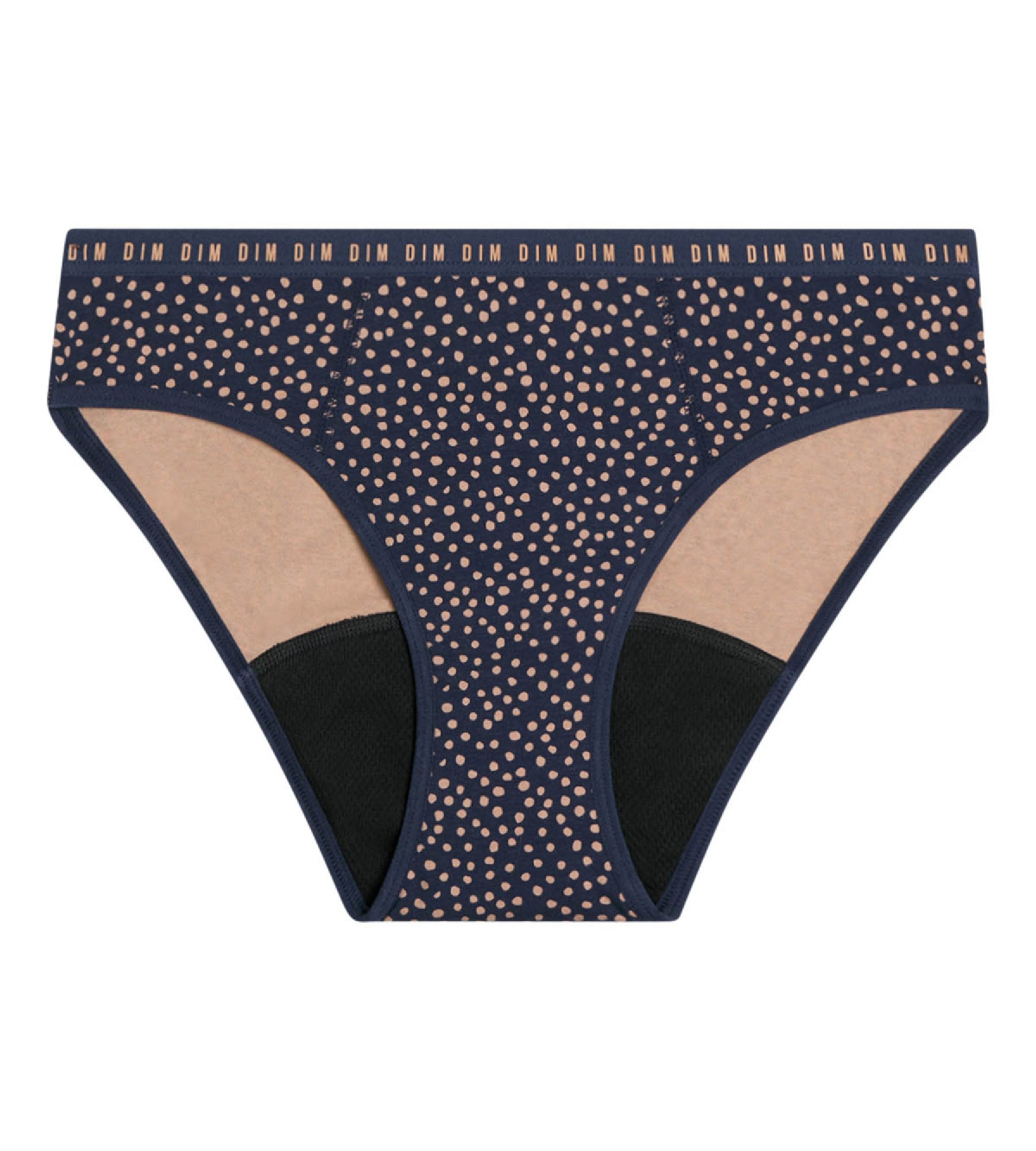 Organic Cotton Indigo Floral Print Medium Flow Period Underwear - Comfortable & Eco-Friendly Menstrual Panties for Active Women | Perfect for Yoga, Workouts & Daily Wear