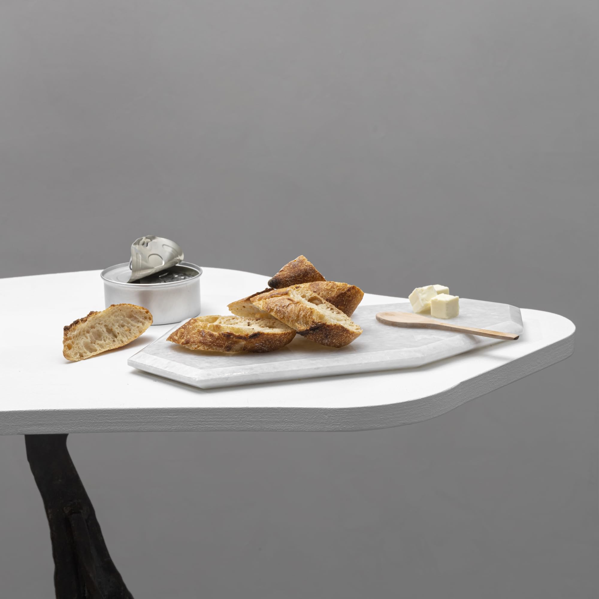 Premium Natural Marble Cheese Board & Charcuterie Serving Tray - Elegant Home Decor & Housewarming Gift - Perfect for Entertaining, Wine Pairings & Kitchen Use (Balkan White)