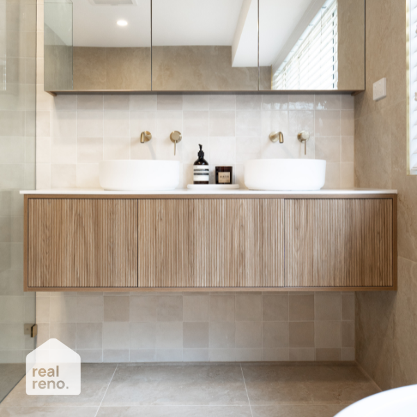 ADP Clifton Vanity - Modern Bathroom Vanity Set with Sink & Mirror, White Gloss Finish - Perfect for Small Bathrooms, Powder Rooms & Guest Baths