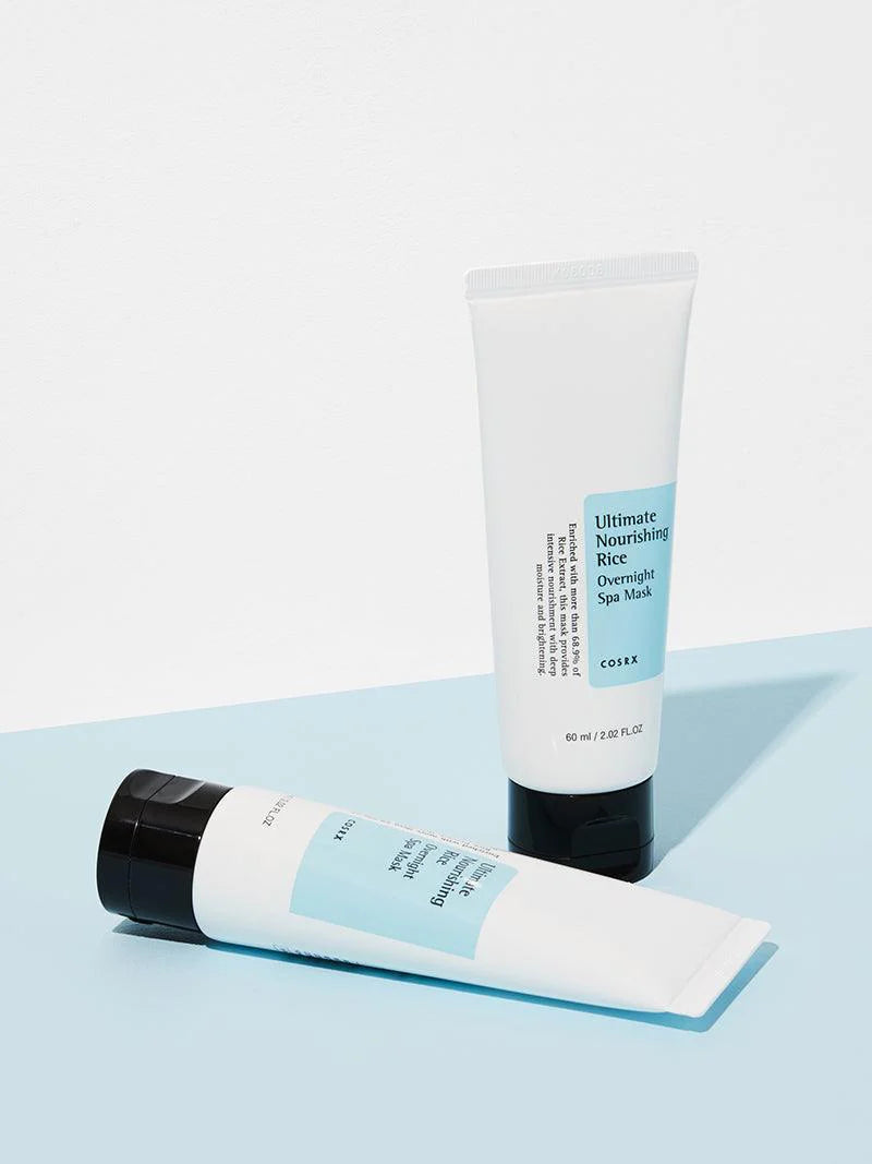 COSRX Ultimate Nourishing Rice Spa Overnight Mask 60ml - Korean Skincare for Dry Skin, Brightening & Hydrating Face Mask - Perfect for Night Routine & Travel Skincare