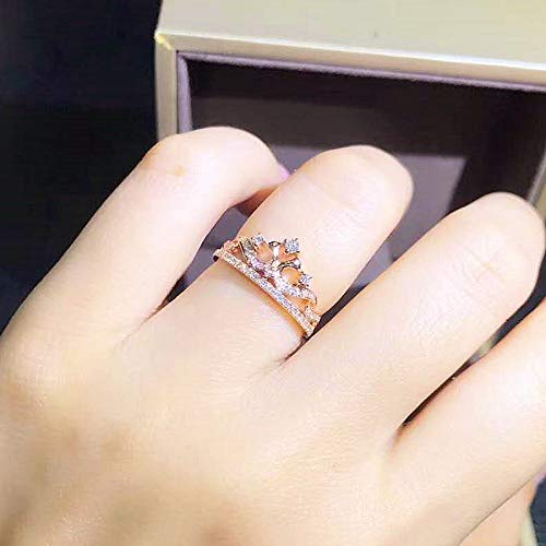 18K Solid Gold Diamond Tiara Ring - Elegant Crown Jewelry for Women | Anniversary, Birthday, Wedding, Valentine's & Christmas Gift | Available in All Sizes | Perfect for Bridal, Prom, Pageant & Special Occasions | Wholesale Options Available