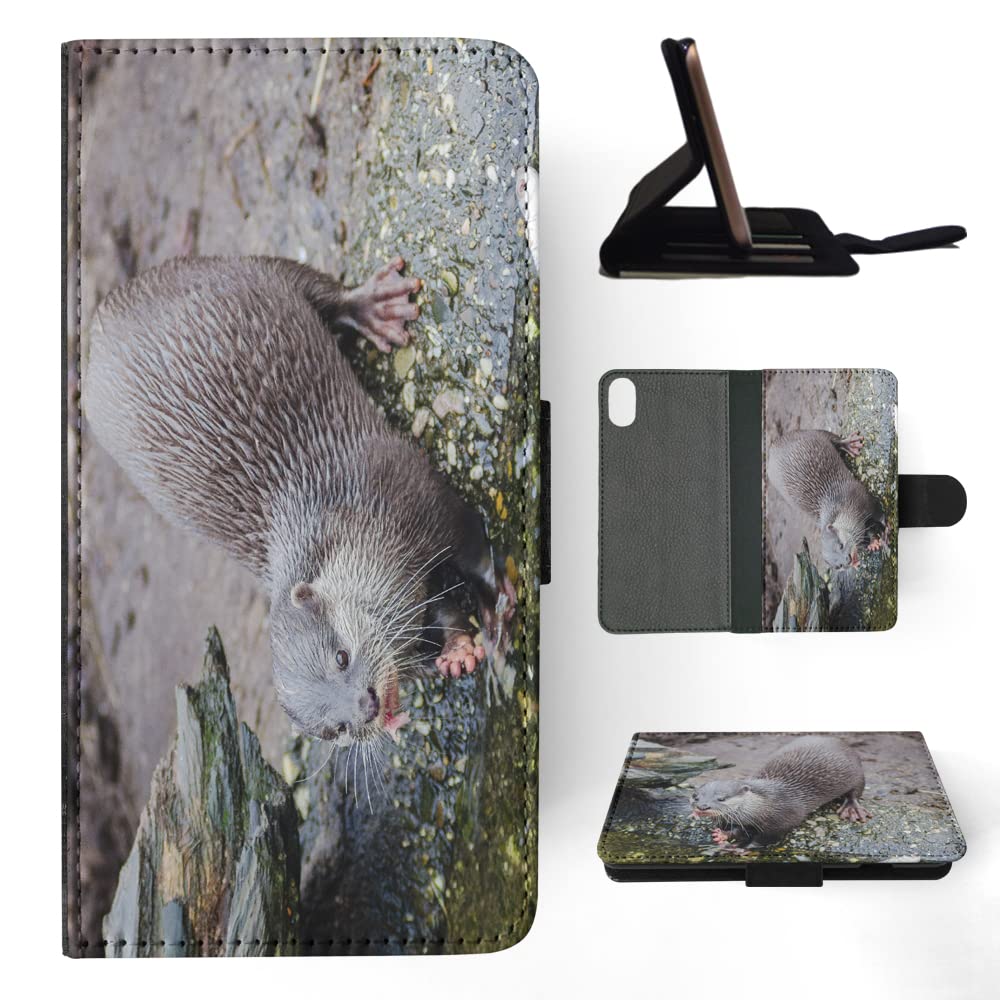 Stylish Otter Design Flip Wallet Phone Case for Apple iPhone XR - Multicolor Options | Perfect for Daily Use, Travel & Gift Giving