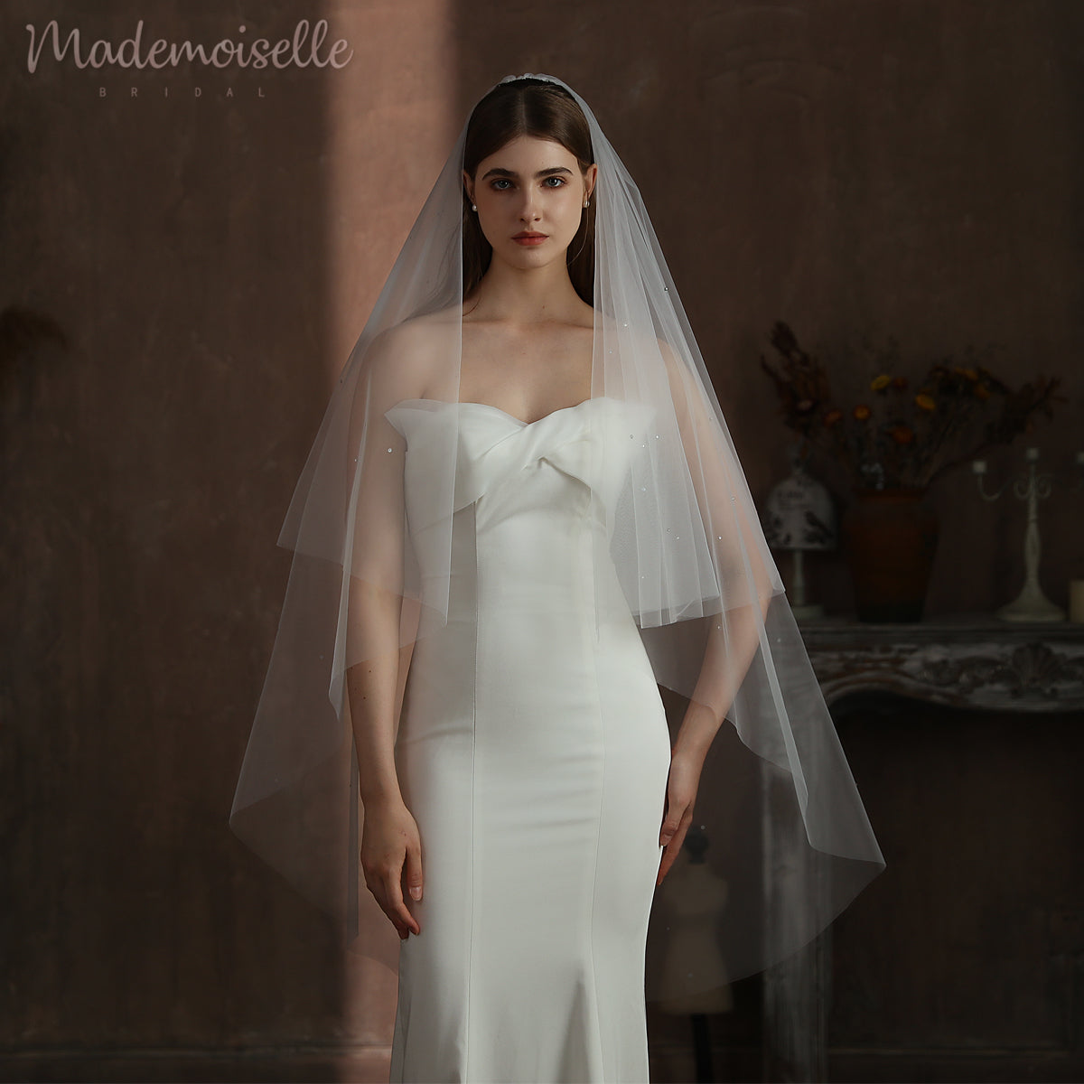 Eliza Veil - Elegant Bridal Veil for Weddings & Special Occasions | Perfect for Brides, Prom & Formal Events