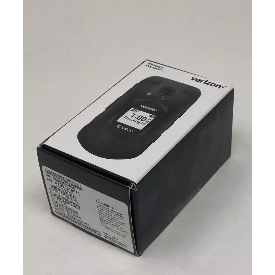 Brand New Kyocera DuraXV LTE E4610 Rugged Phone - Verizon Wireless Unlocked, Original Box Sealed | Durable for Construction, Outdoor & Emergency Use