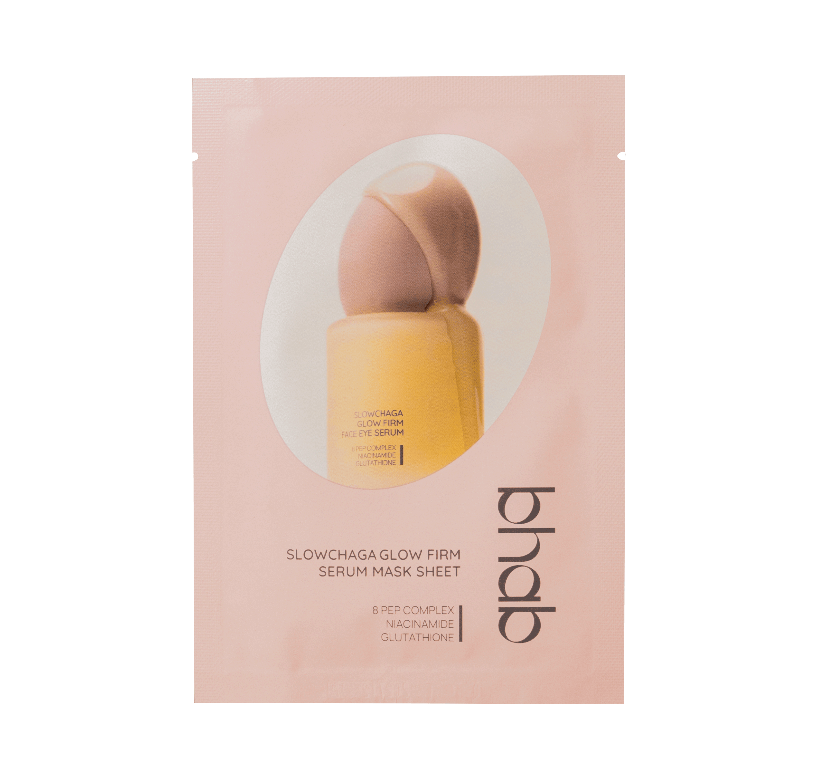 Bhab SLOWCHAGA Glow Firm Serum Mask Sheet - 27ml x 10 Sheets | Hydrating & Anti-Aging Face Mask for Radiant Skin | Perfect for Daily Skincare Routine & Spa Night