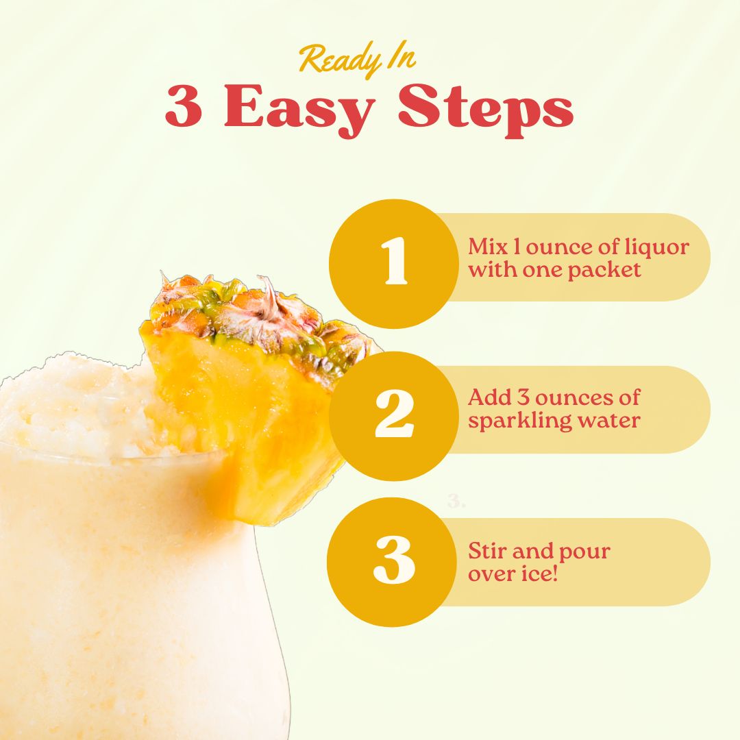 Maud's Mixers Premium Pina Colada Cocktail Mix - Refreshing Tropical Drink for Parties, Beach Days & Summer Gatherings