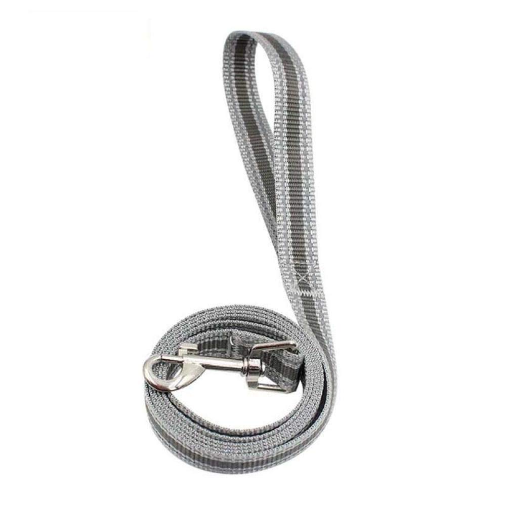 Yisatann Strong Reflective Rope Dog Leash - Durable Pet Walking Lead with Night Safety for Medium & Large Dogs - Perfect for Evening Walks, Jogging, and Outdoor Adventures