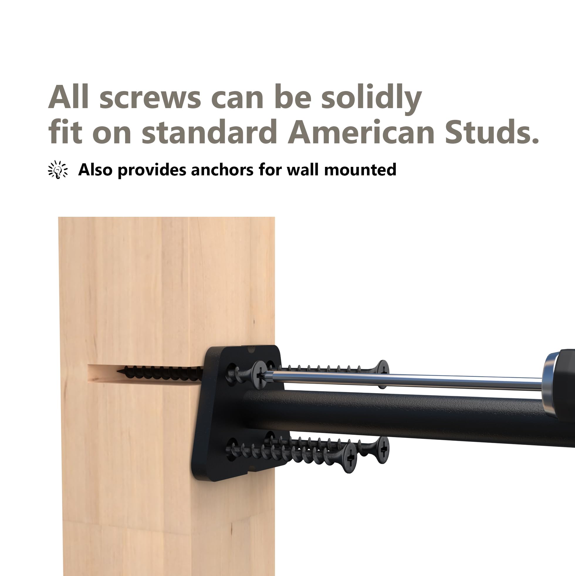 12-Pack 8 Inch Heavy Duty Hidden Floating Shelf Brackets - Invisible Wall Supports for Kitchen, Fireplace Mantel & Wood Shelves | Black Powder Coated Solid Steel | Perfect for Home Decor, Storage & Display Organization