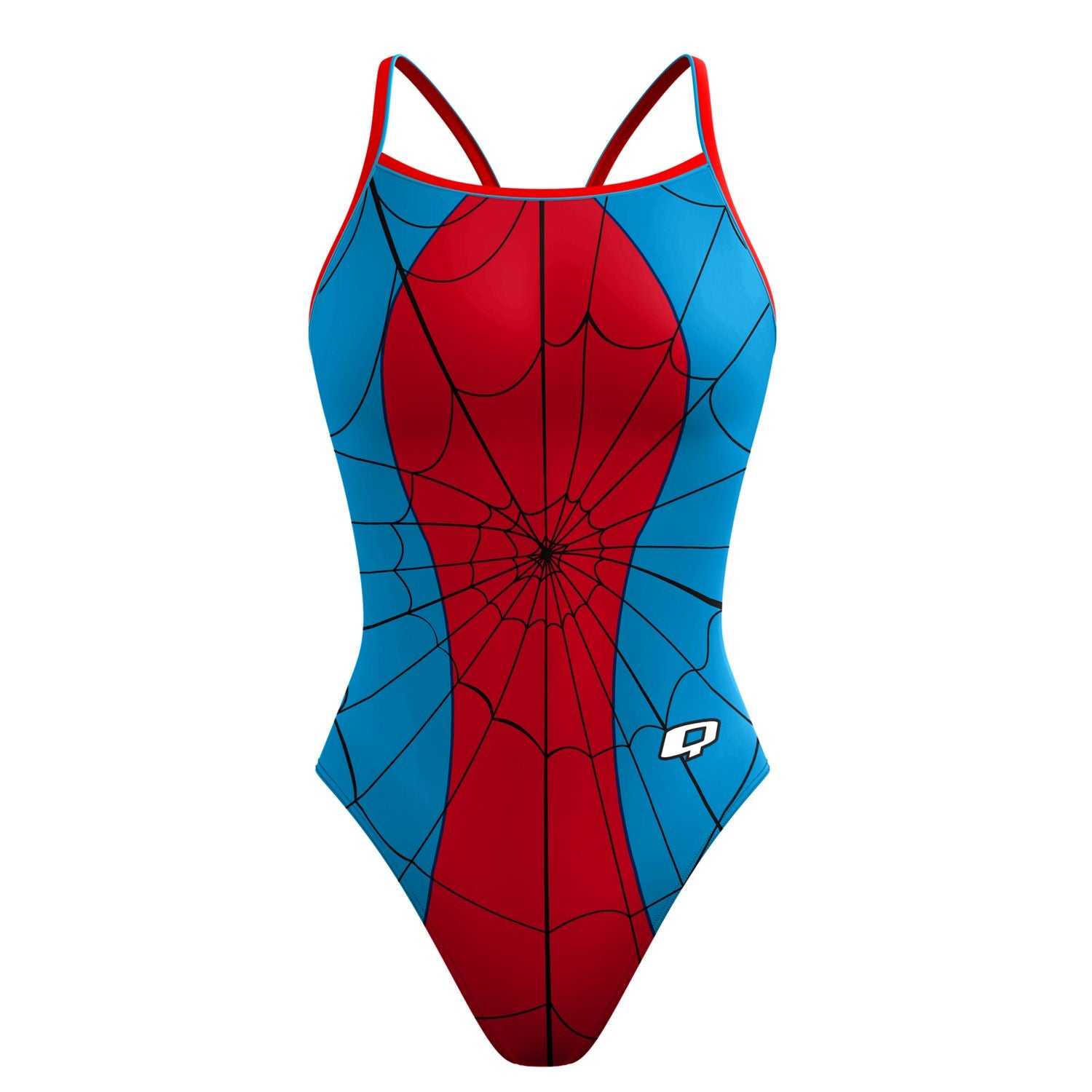 Spider 2.0 Women's Slim Strap Swimsuit - Sexy One Piece Bathing Suit for Swimming, Beach Vacation & Pool Party