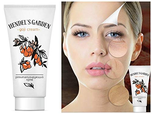 HENDEL'S GARDEN 3 Tubes Anti-Wrinkle Goji Berry Face Cream - Natural Anti-Aging Moisturizer for Women & Men - Reduce Fine Lines & Wrinkles - Perfect for Night Care & Daily Skincare Routine