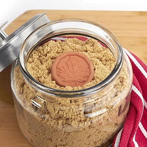 JBK Terra Cotta Brown Sugar Saver - Natural Clay Moisture Absorber for Food & Snacks - Keep Brown Sugar Soft & Snacks Crisp