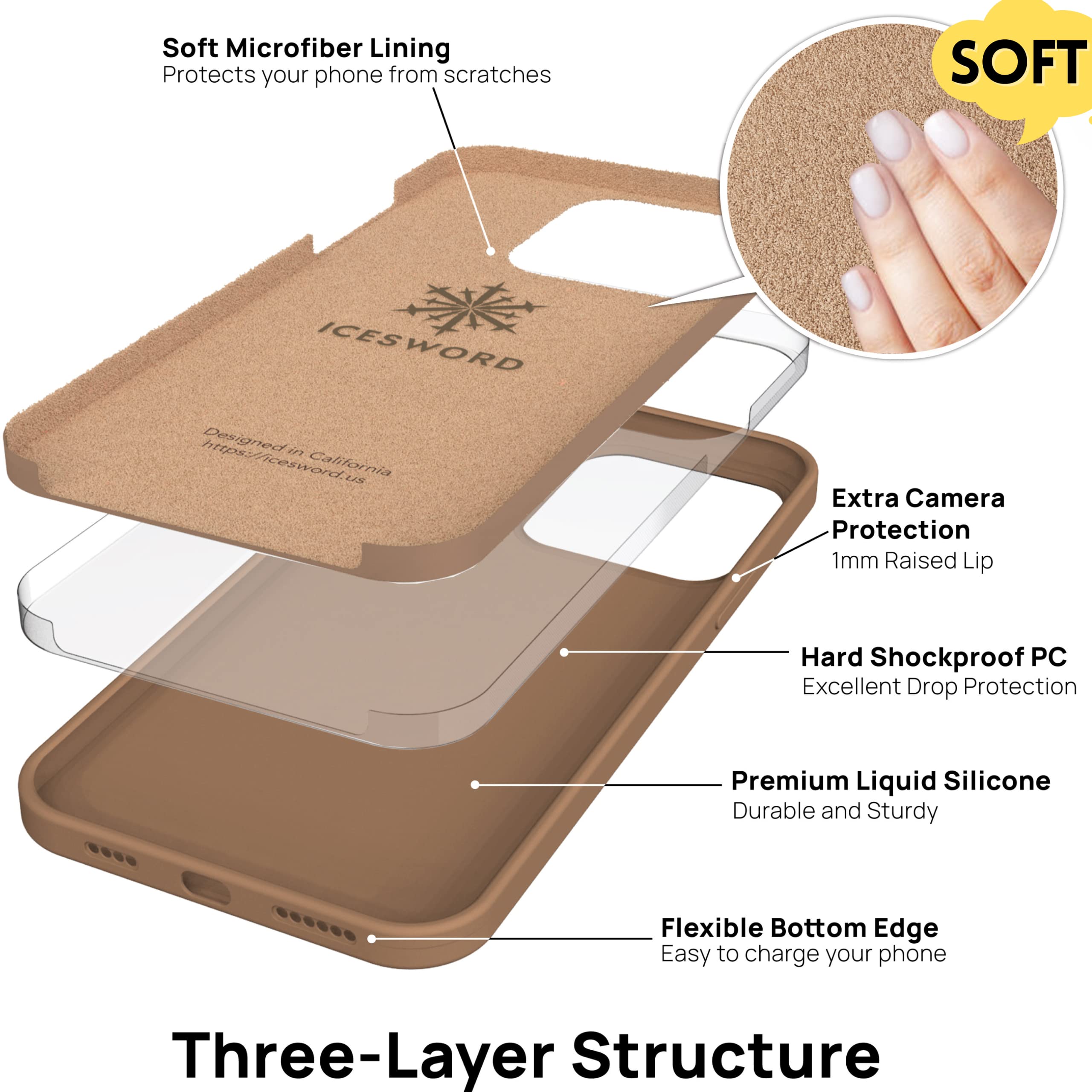 Premium Liquid Silicone iPhone 13 Pro Max Case (6.7