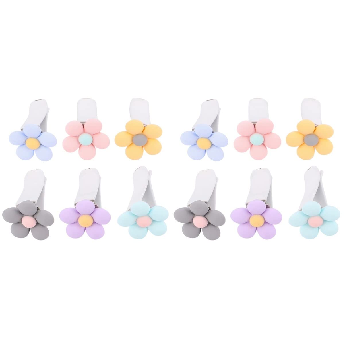 FAVOMOTO 12 Pack Daisy Flower Car Air Vent Clips - Car Air Freshener Vent Clips for Vehicle Outlet, Perfect for Home Office and Travel Use