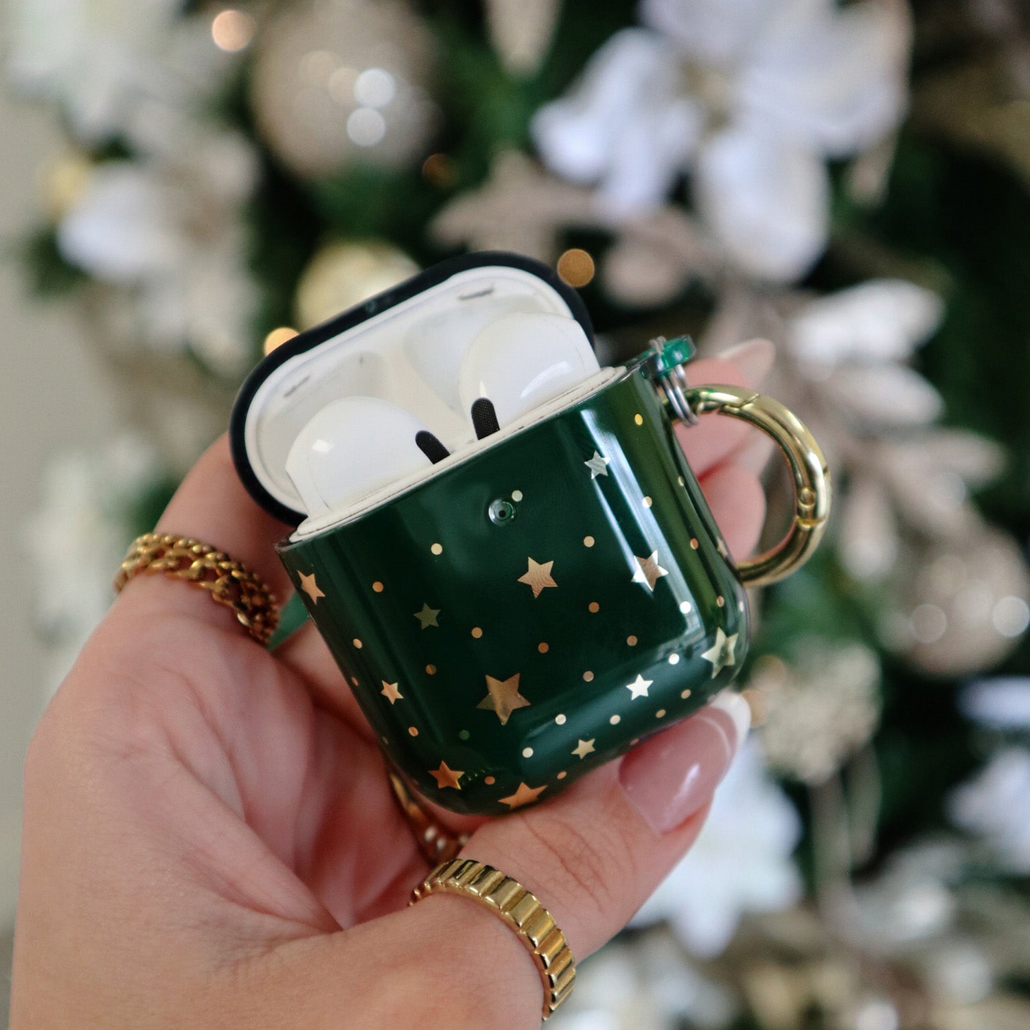 Evergreen Stars AirPod Case - Protective Cover for Apple AirPods 1/2/3 & Pro - Durable, Stylish Design - Perfect for Travel, Work & Everyday Use