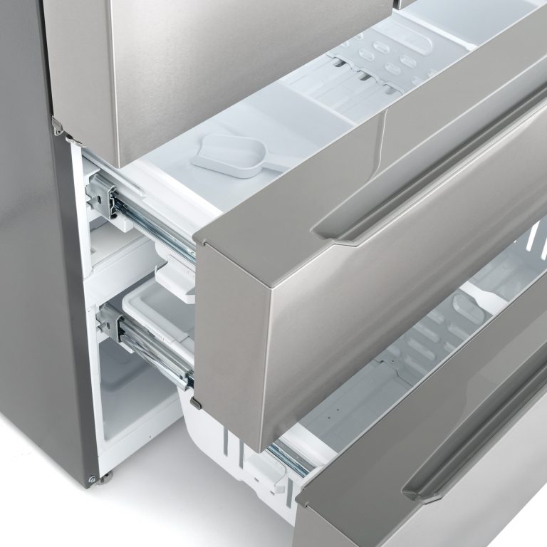Cosmo 22.5 cu. ft. 4-Door French Door Refrigerator with Recessed Handle - Stainless Steel Counter Depth Design for Modern Kitchens | COS FDR225RHSS | Perfect for Open-Concept Homes & Entertaining